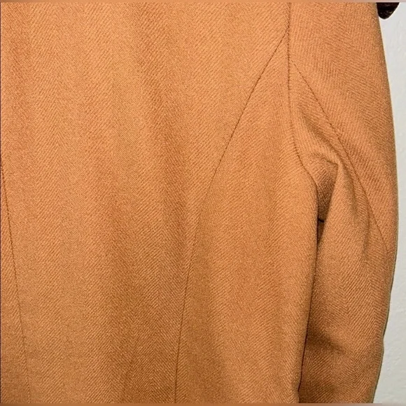 Liz Claiborne Textured Camel Career Open Front Lined Blazer Women's Size M - Picture 7 of 12